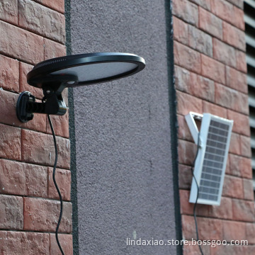 High Power Solar Pir Motion Sensor Led Wall Lamp With Extra 5W Solar Panel